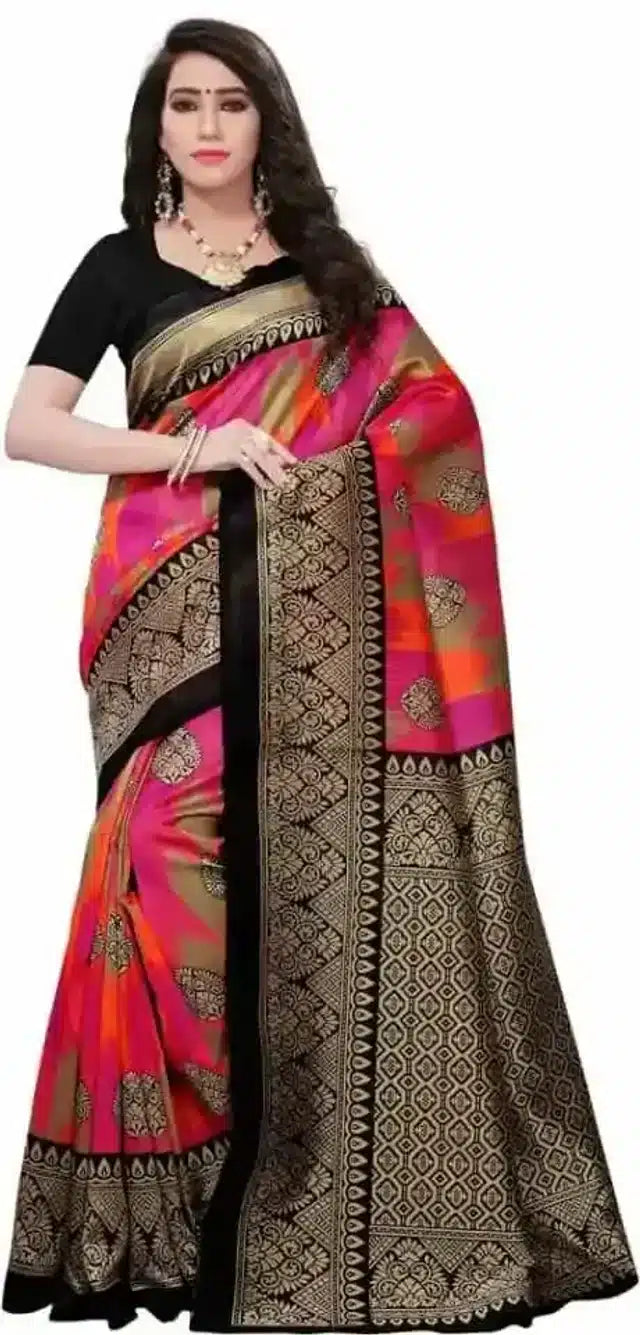 Svb Mysore Silk Saree For Women (Multicolor, Pack Of 2) (C-250)